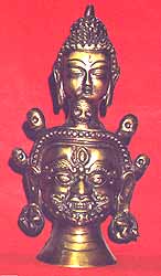 Buddha and Maha Kaal