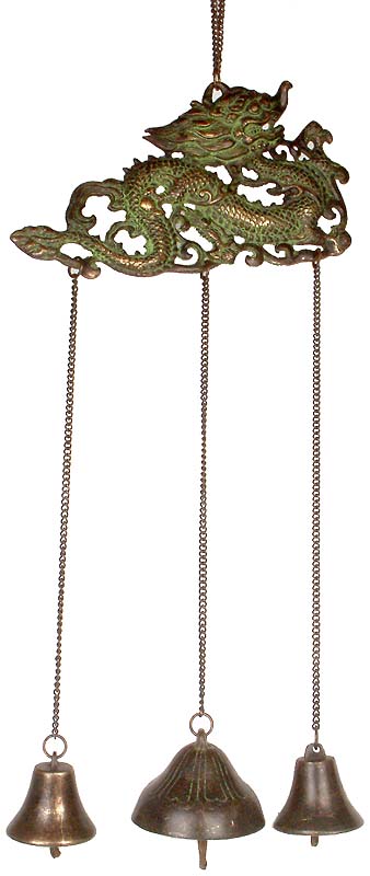 Dragon with Hanging Bells from Bhutan