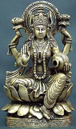 Goddess Lakshmi in Brass | Handmade | Made In India
