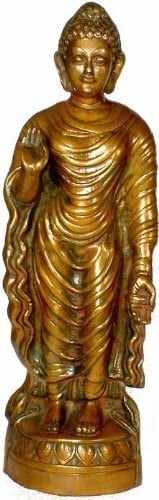 24" Lord Buddha Brass Figurine | Handmade | Made in India