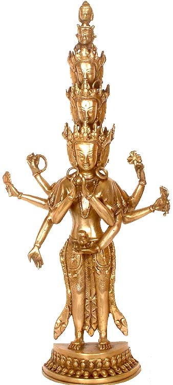 Eleven - Headed Avalokiteshvara (Tibetan Buddhist Deity)
