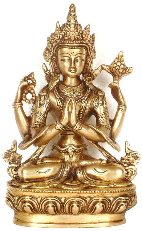 (Tibetan Buddhist Deity) Four-Armed Avalokiteshvara