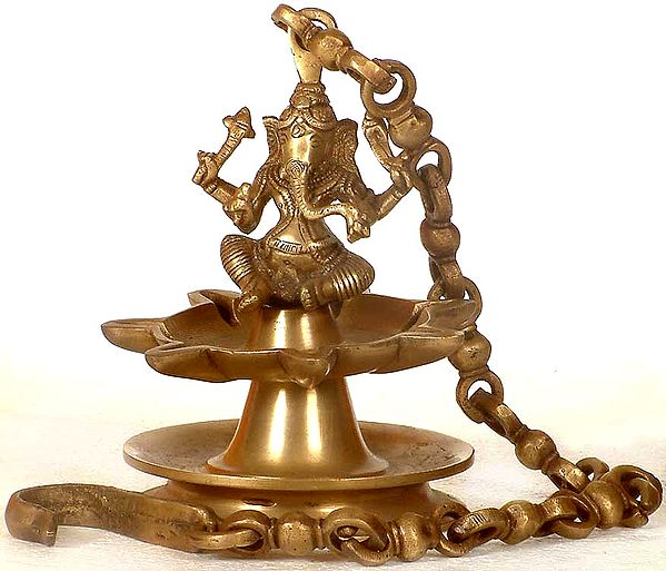 Ganesha Hanging Temple Lamp