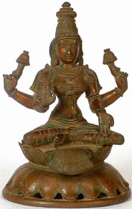 Goddess Lakshmi in Padmasana