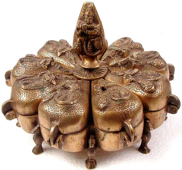 Krishna Ritual Box with Lids