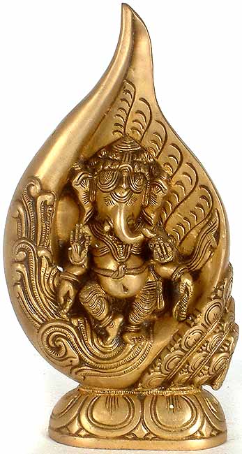 Lord Ganesha in Conch