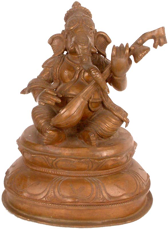 Lord Ganesha with Veena
