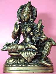 Parvati and Ganesha