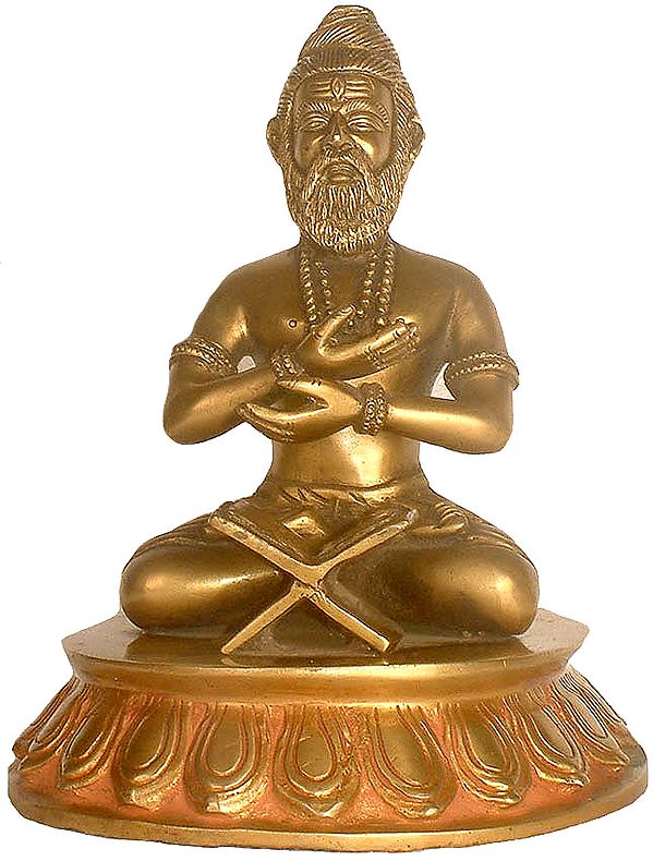 Saint Valmiki (With Shri Rama's Name Inscribed in the Open Book Before Him)