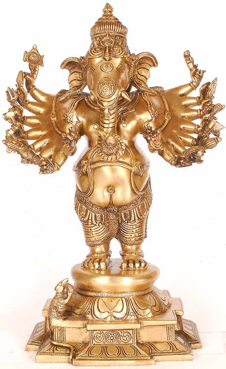 Sixteen-Armed Ganesha