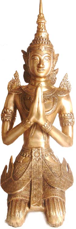 28" Thai Figure In Brass | Handmade | Made In India