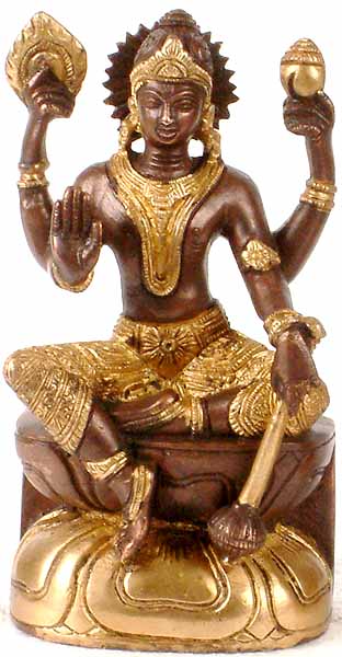 6" The Preserver Sculpture in Brass | Handmade Preserver Idol | Made in India