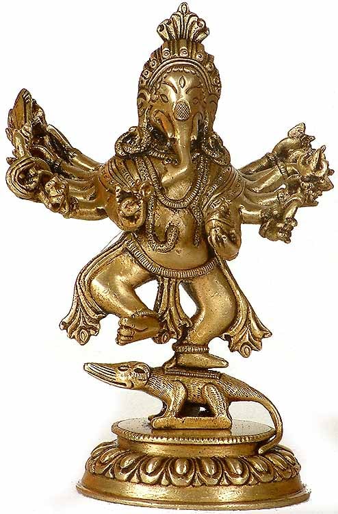 Twelve-Armed Dancing Ganesha