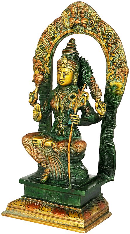 10" Goddess Rajarajeshwari (Tripura Sundari) | Brass Statue | Handmade ...