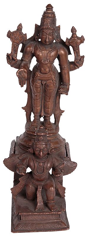 Lord Vishnu Standing on Garuda Chowki