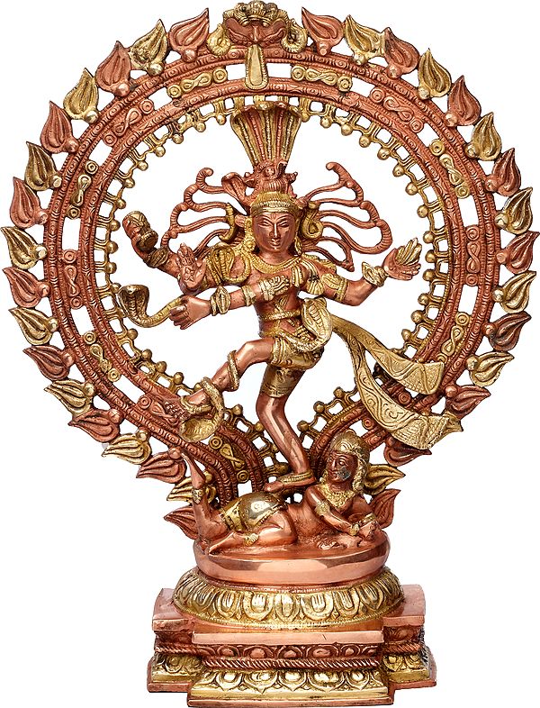 19" Charged with Symbolic Meaning – Lord Shiva as Nataraja Brass Idol | Handmade in India