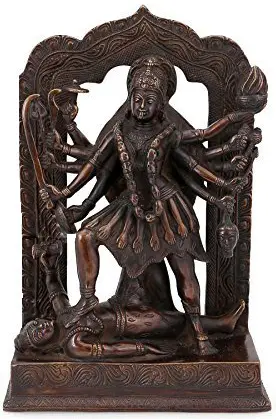 Dashabhuja Kali, Her Stance Invincible