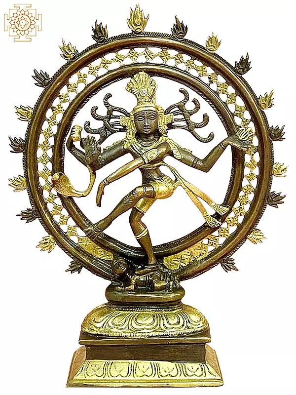 11" Nataraja Brass Murti | Handmade | Made In India