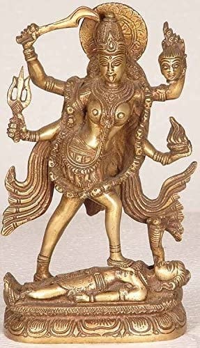 10" Kali and the Arrested Moment In Brass | Handmade | Made In India