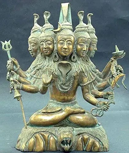 16" Sadashiva In Brass | Handmade | Made In India