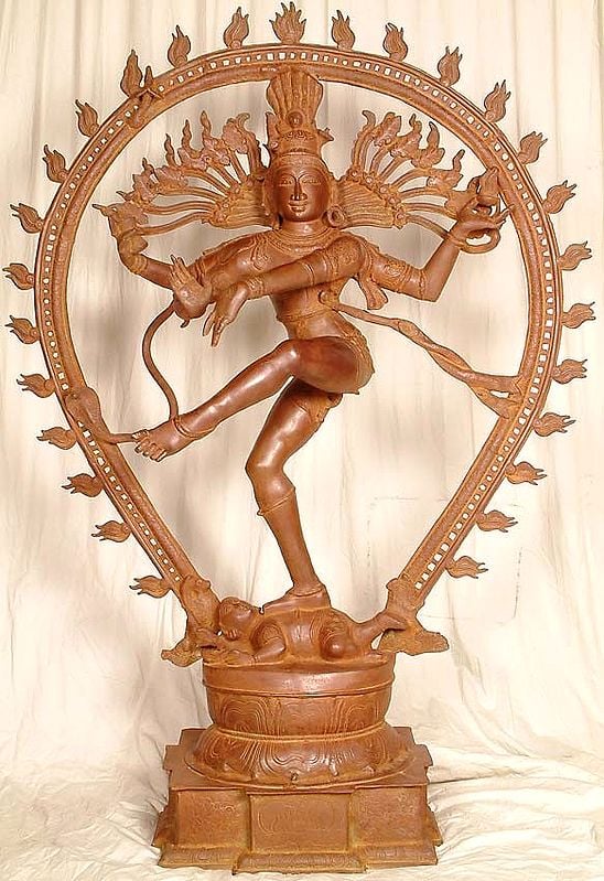 56" Large Size Nataraja In Brass | Handmade | Made In India