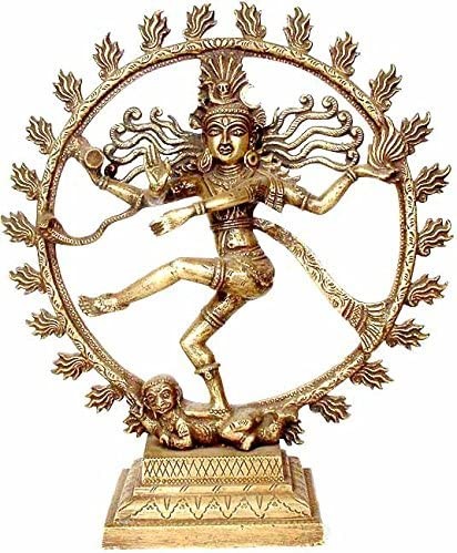 12" Nataraja from Varanasi In Brass | Handmade | Made In India