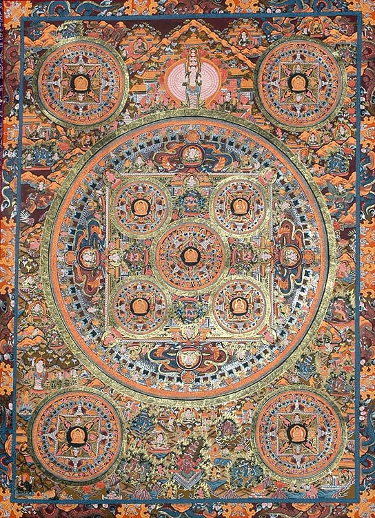 A Large Mandala of Gautam Buddha