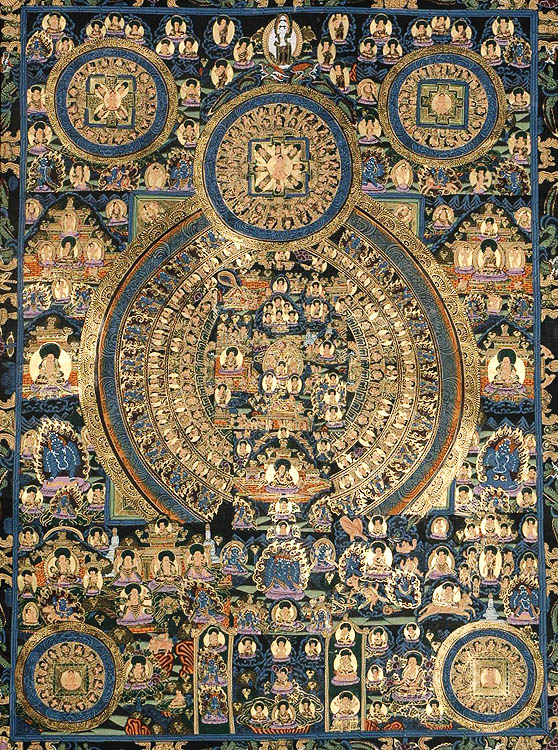A  Rare Large Mandala of Buddha