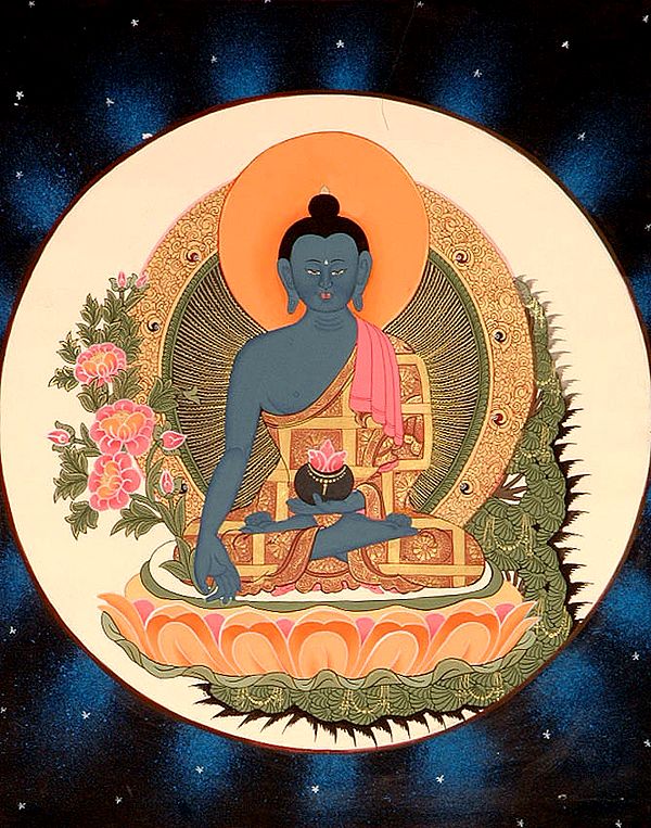 Bhaishajyaguru (Tibetan Buddhist God Medicine Buddha)