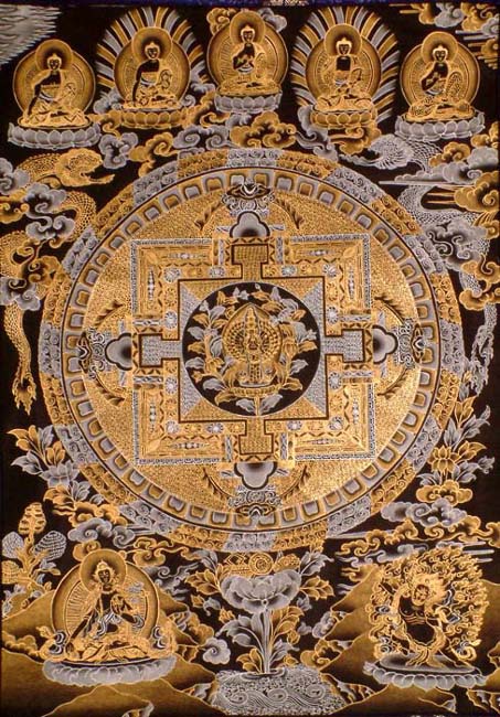 Black Mandala of Eleven Headed Avalokiteshvara