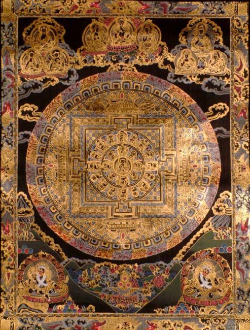 Black Mandala of Gautam Buddha
