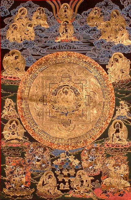 Black Mandala of Guru Padmasambhava