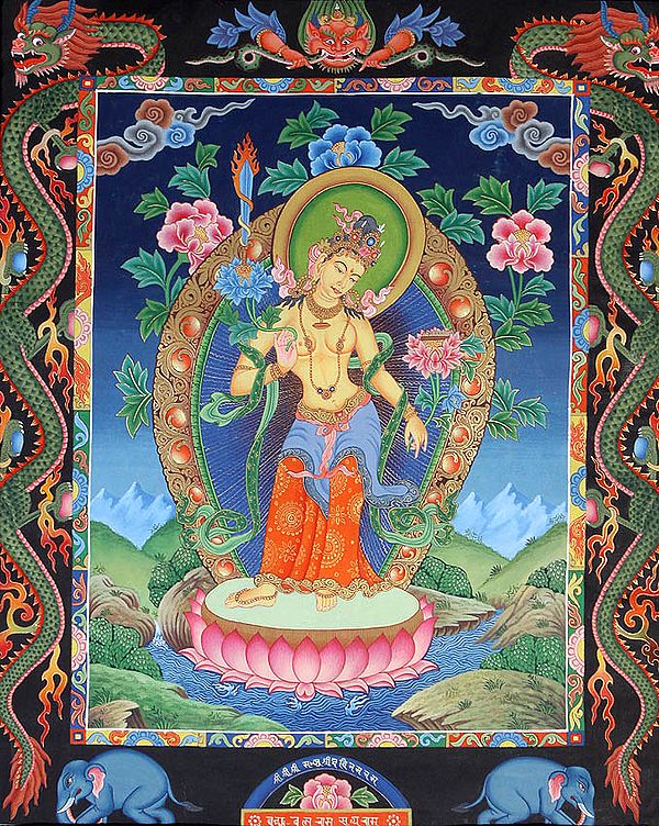 Bodhisattva Manjushri in Feminine Form