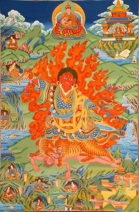 Guru Padmasambhava as Dorje Drolo (Who Took Buddhism to Bhutan)