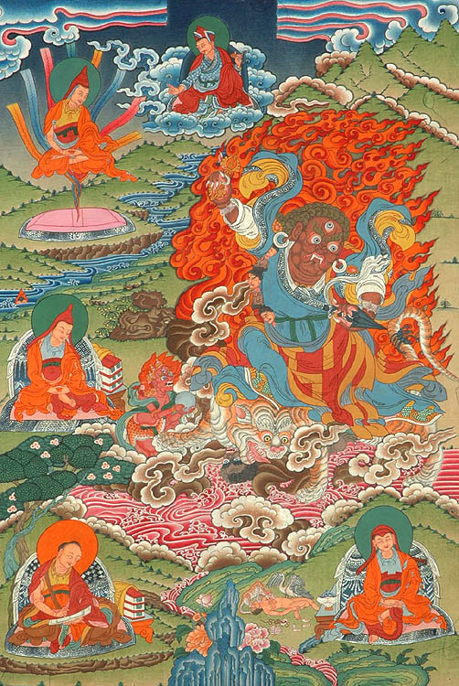 Guru Padmasambhava as Dorje Drolo who Took Buddhism to Bhutan