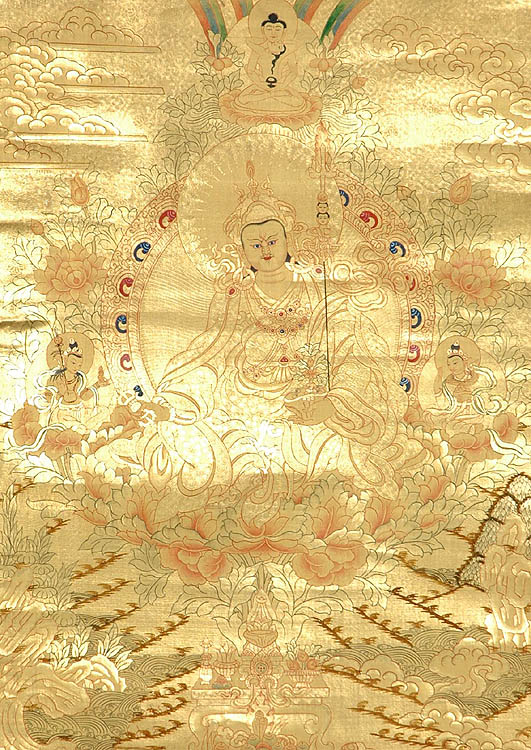 Guru Padmasambhava in 24 Carat Gold
