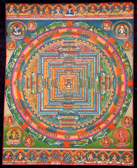 Kalachakra Mandala | Tibetan Thangka Painting