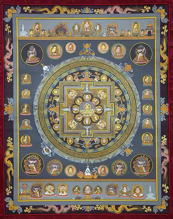 Mandala of Buddha in the Abhaya Mudra