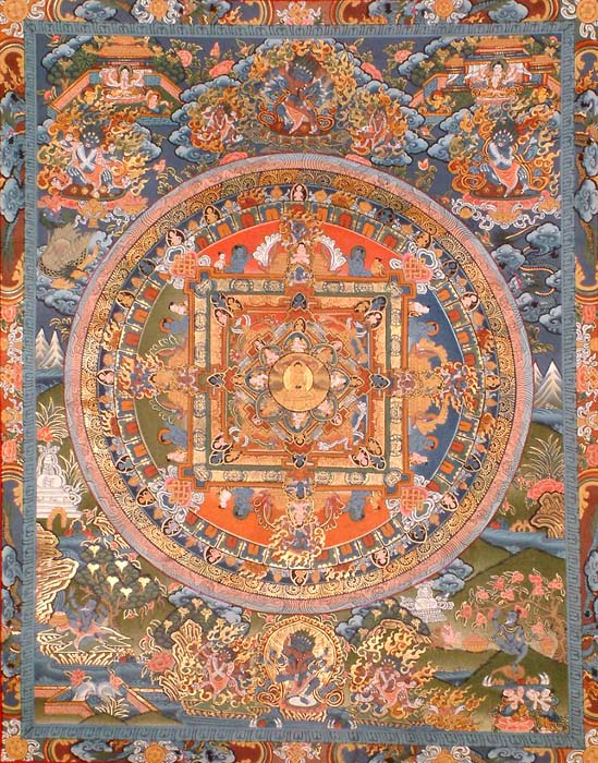 Mandala of Buddha in the Abhaya Mudra