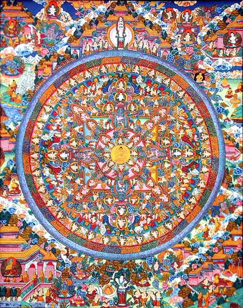 Mandala of Buddha in the Bhumisparsha Mudra