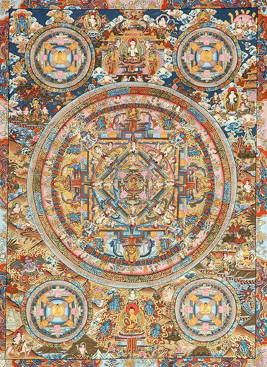 Mandala of Gautama Buddha and Cosmic Buddha