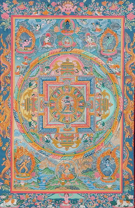 Mandala of Kalachakra in Yab-yum