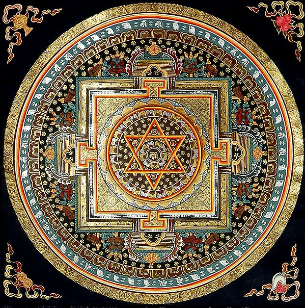 Mandala of Syllable Mantra Hrih