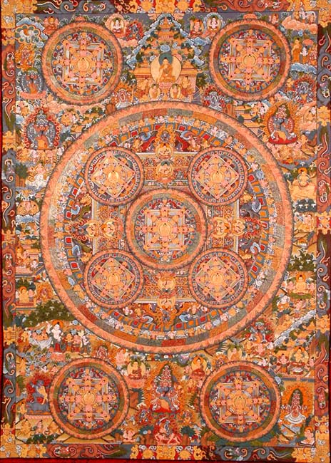 Mandala of Ten Dharmachakra Buddhas