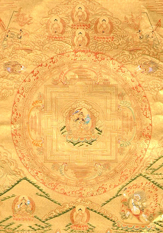 Manjushri Mandala in Yellow Landscape