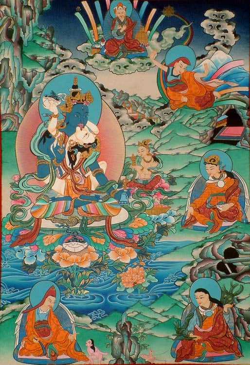 Padmasambhava as Guru Vajradhara Father-Mother (The Eight Manifestations of Guru Padmasambhava)