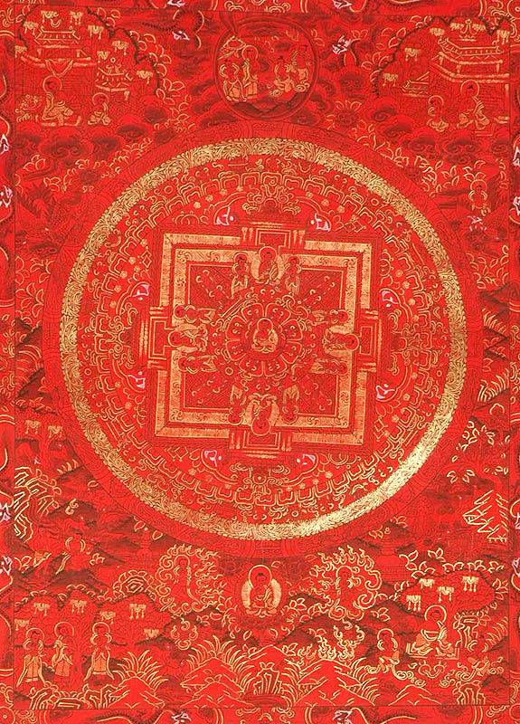 Red Mandala of The Buddha