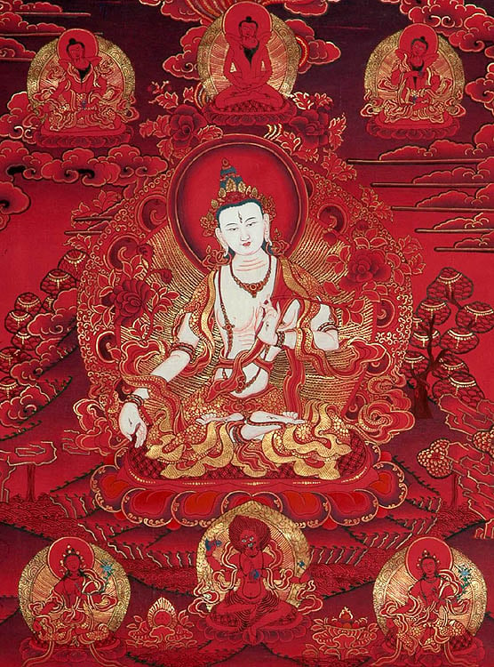 Red Thangka of White Tara