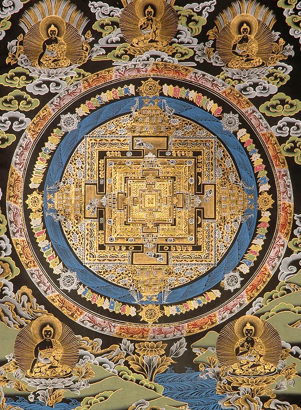 Sacred Mantra Mandala | Exotic India Art