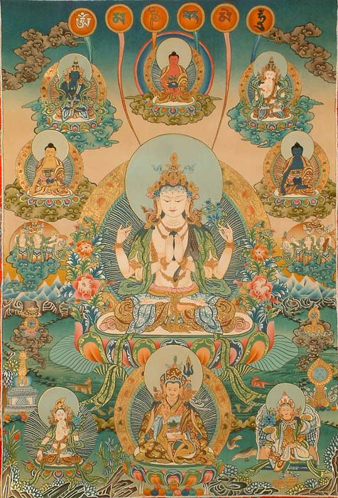 Shadakshari Lokeshvara (Lord of the Six Syllabled Mantra)